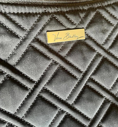 Vera Bradley Quilted Black Crossbody Shoulder Bag