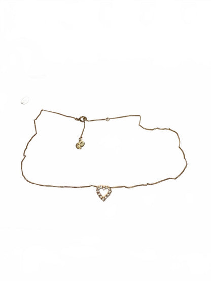 Christian Dior Gold Heart Pendant Necklace
