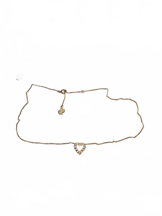Christian Dior Gold Heart Pendant Necklace