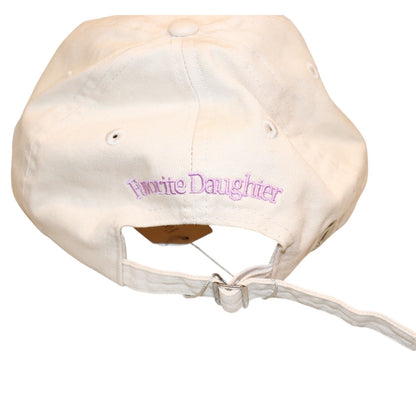 Favorite Daughter Mom Of The Year Embroidered Khaki/Lavender Baseball Hat, NWT