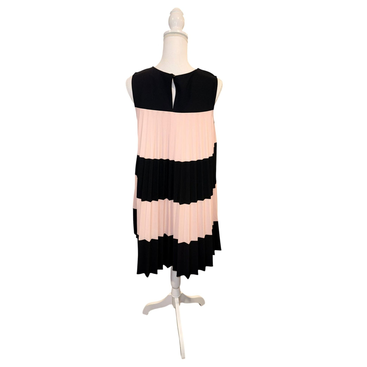 Joseph Ribkoff Colorblock Sleeveless Pleated A-Line Dress, Size 6 NWT