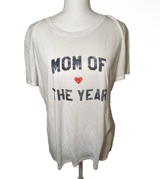 New Favorite Daughter T-Shirt, XL White Graphic Tee Mom Of The Year