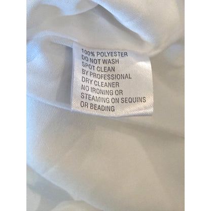 Ieena For Mac Duggal White Satin Wrap Dress Size 8 NWT