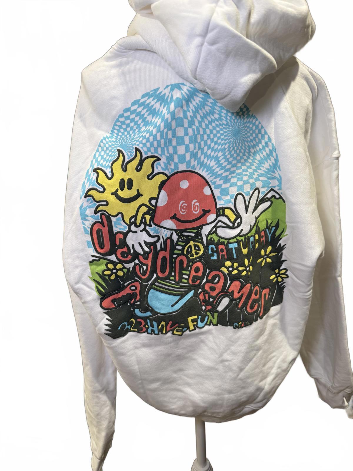 Daydreamer Flyer Oversized Mushroom Hoodie Sweatshirt, Small NWT