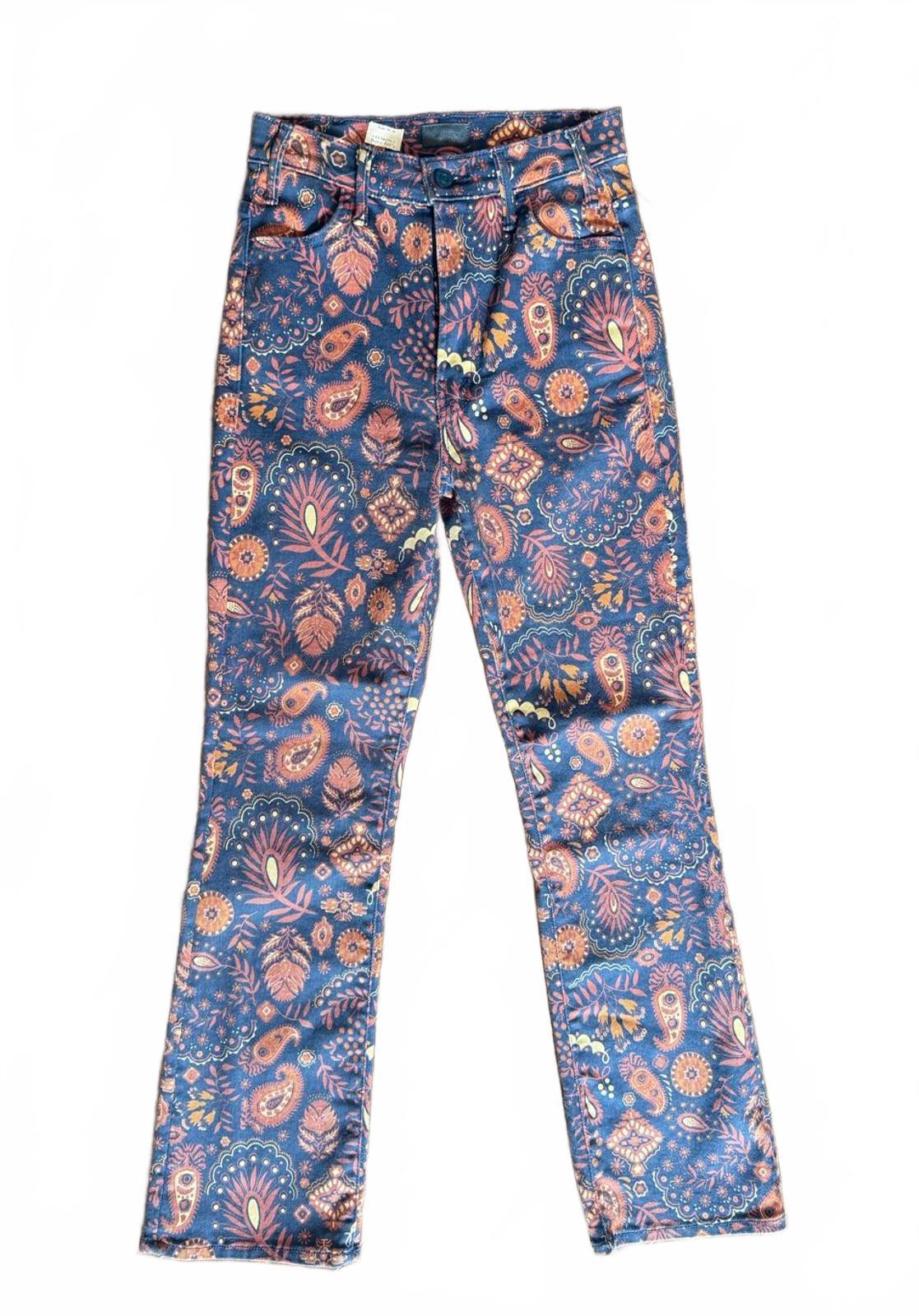 New Mother The Hustler Flood Women's Printed Jeans Size 25