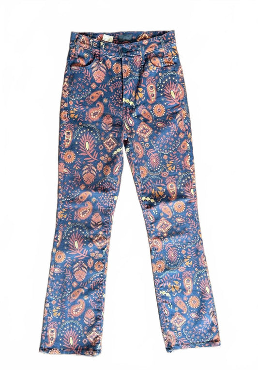 New Mother The Hustler Flood Women's Printed Jeans Size 25