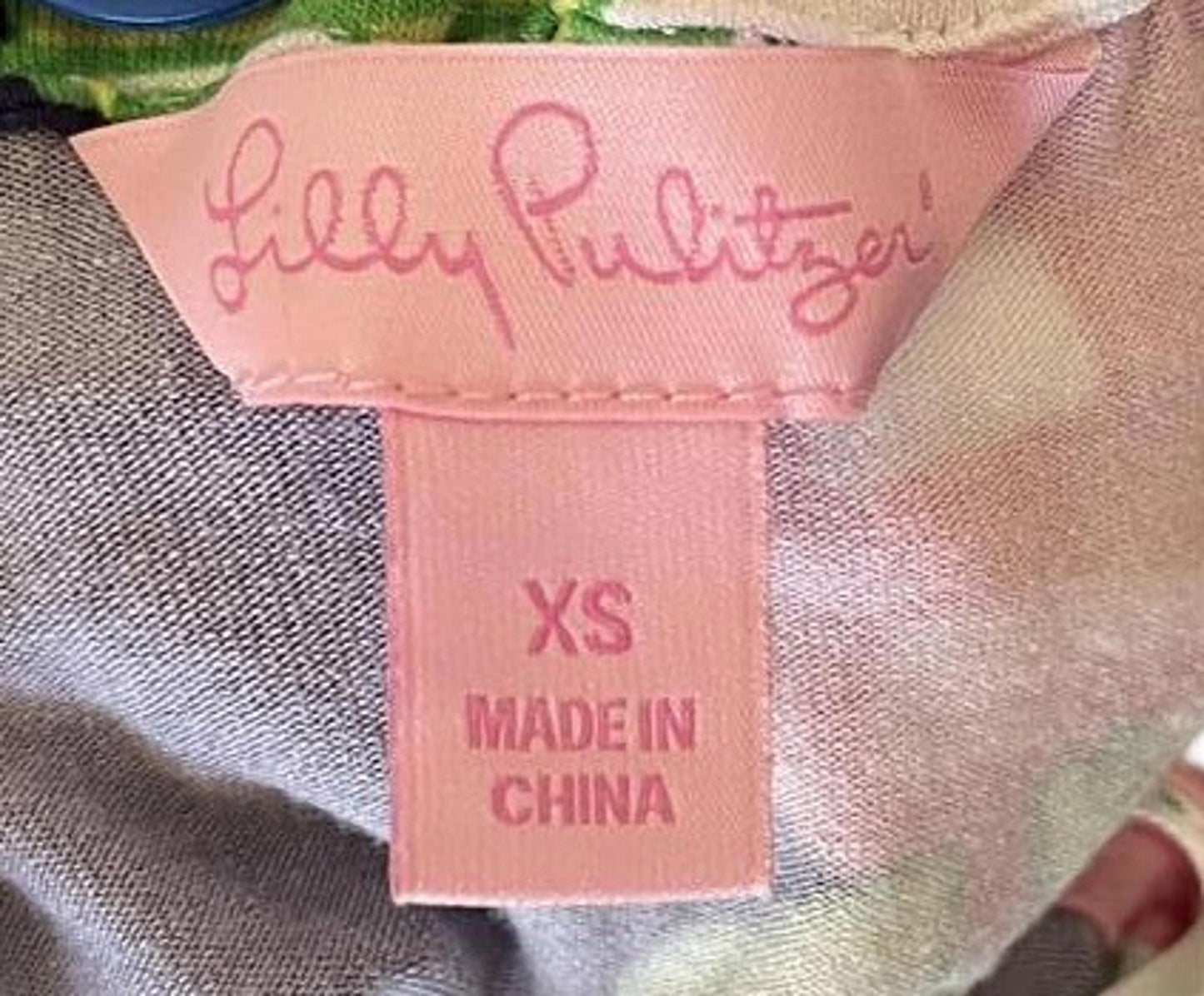 Lilly Pulitzer Floral Strapless Summer Dress, XS