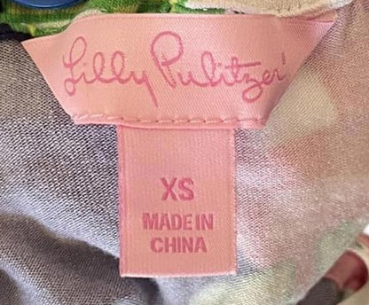 Lilly Pulitzer Floral Strapless Summer Dress, XS