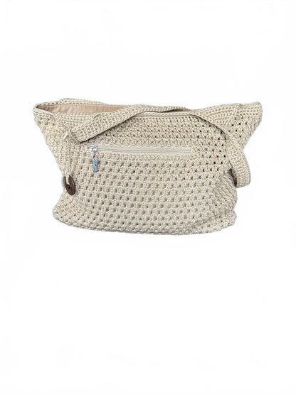 The Sak Crochet Beige Shoulder Bag