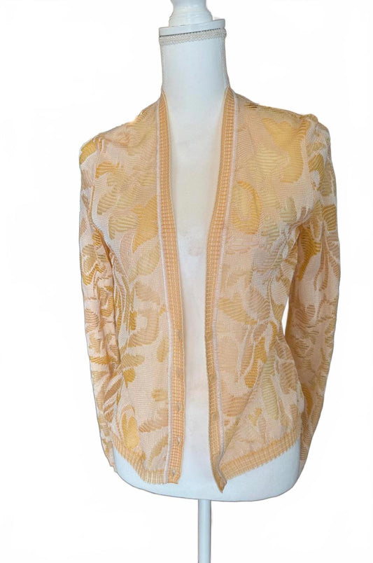 Missoni Lightweight orange and cream  Floral Pattern, size 46