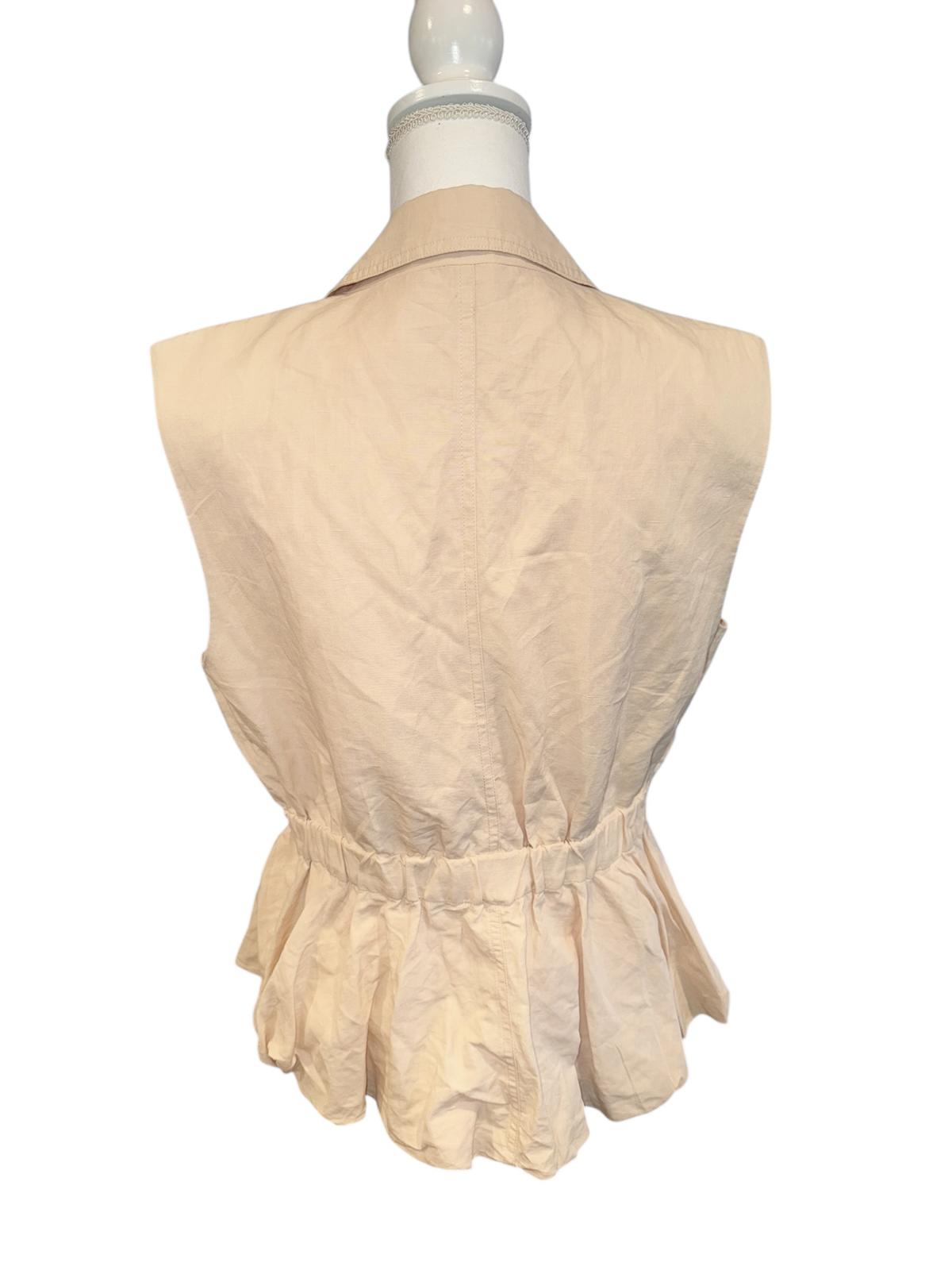 Ulla Johnson Sleeveless Peplum Blazer Vest, size Large