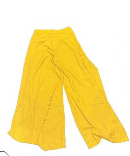 Lulus Mustard Yellow Wide Leg Pants, Size M