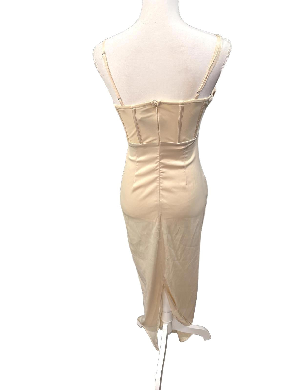 Revolve NBD Aella Gown Dress with Corset Detail, Small (NWT)