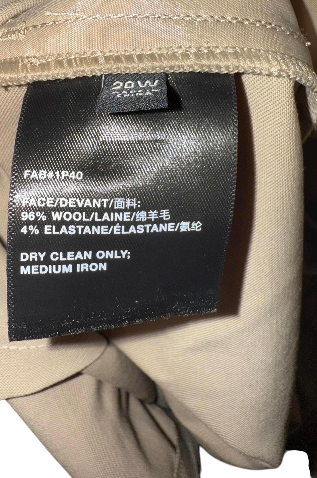 New Lafayette 148 Women's Beige Dress Pants, Size 20W