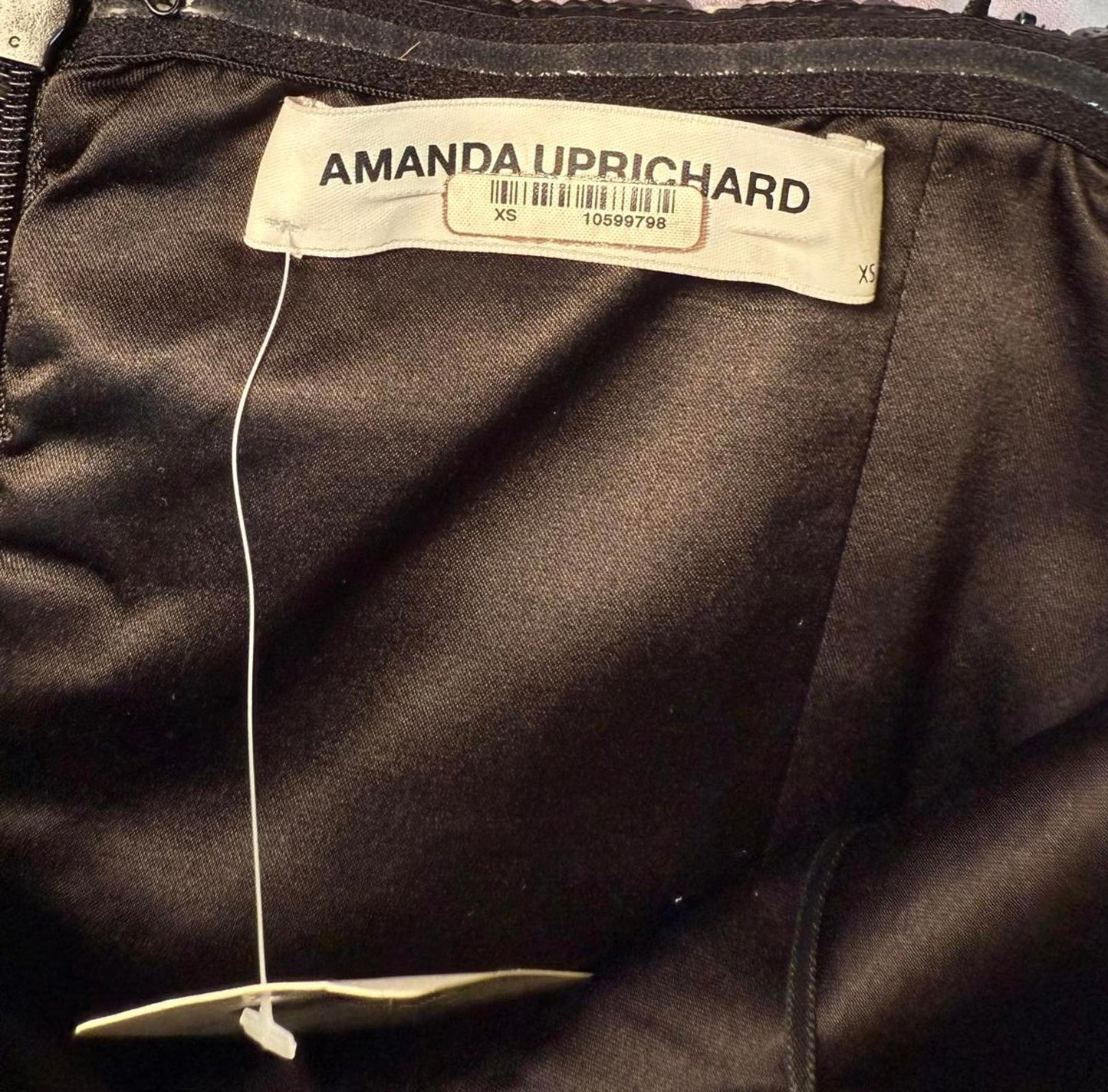 Amanda Uprichard Strapless Tweed Mini Dress XS