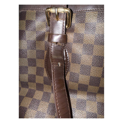 Louis Vuitton Hampstead MM Damier Ebene Tote with Red Lining