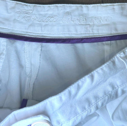 Fiorucci White Women's Shorts, Size 46/US 12 NWT