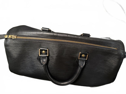 Louis Vuitton Black Epi Leather Speedy 35