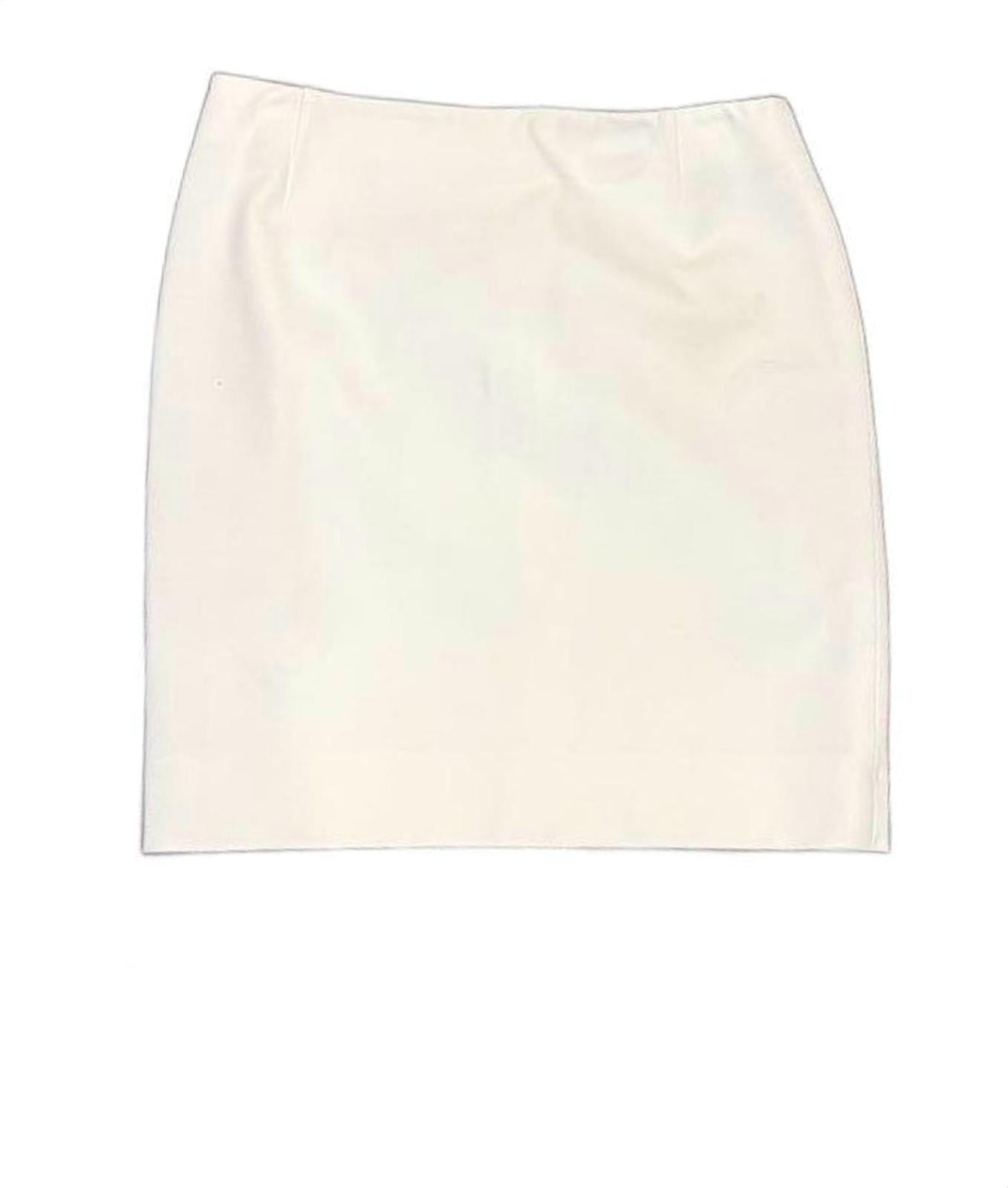 Akris Punto White Women's Skirt, Size 6