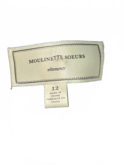 Navy Sleeveless Moulinette Soeurs Embroidered Dress, size 12