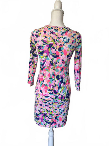 Lilly Pulitzer Floral Pattern Long Sleeve Dress, XS
