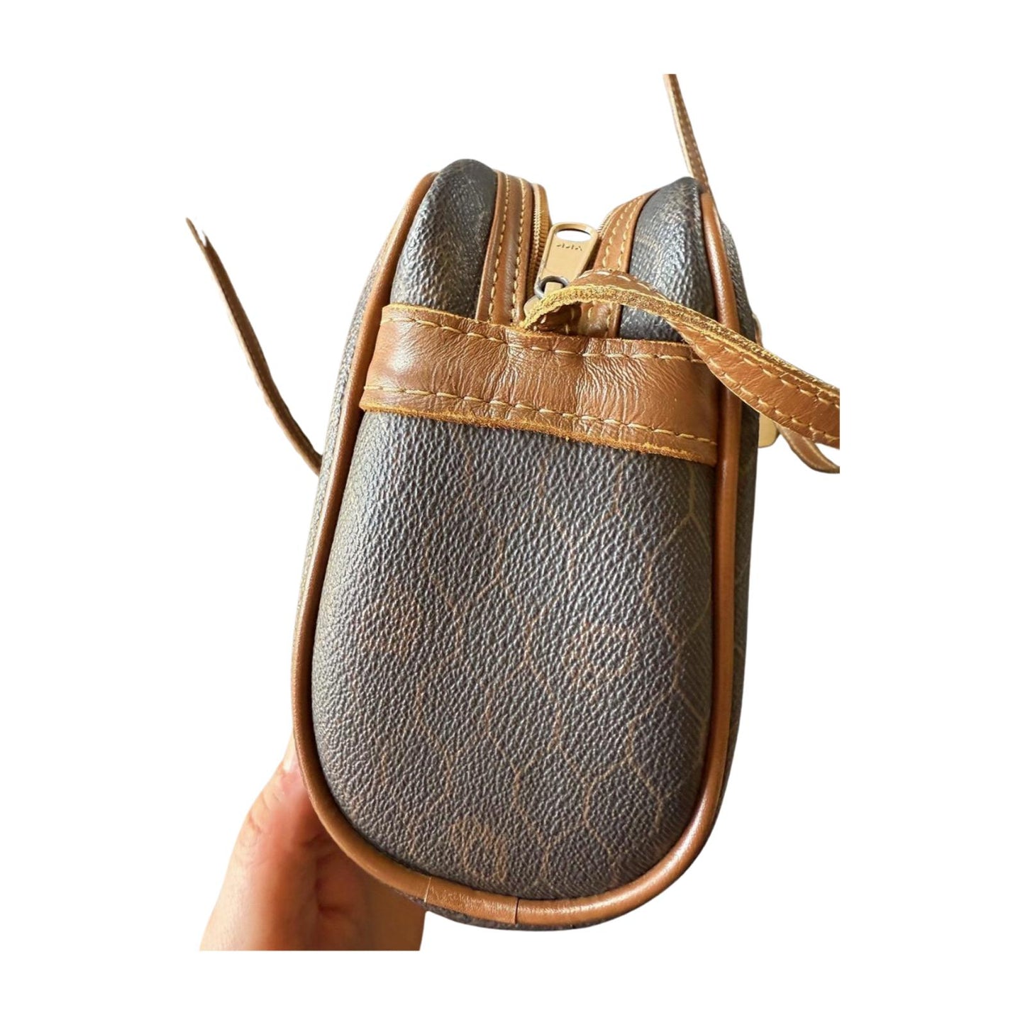 Christian Dior Vintage Honeycomb Monogram Crossbody Bag