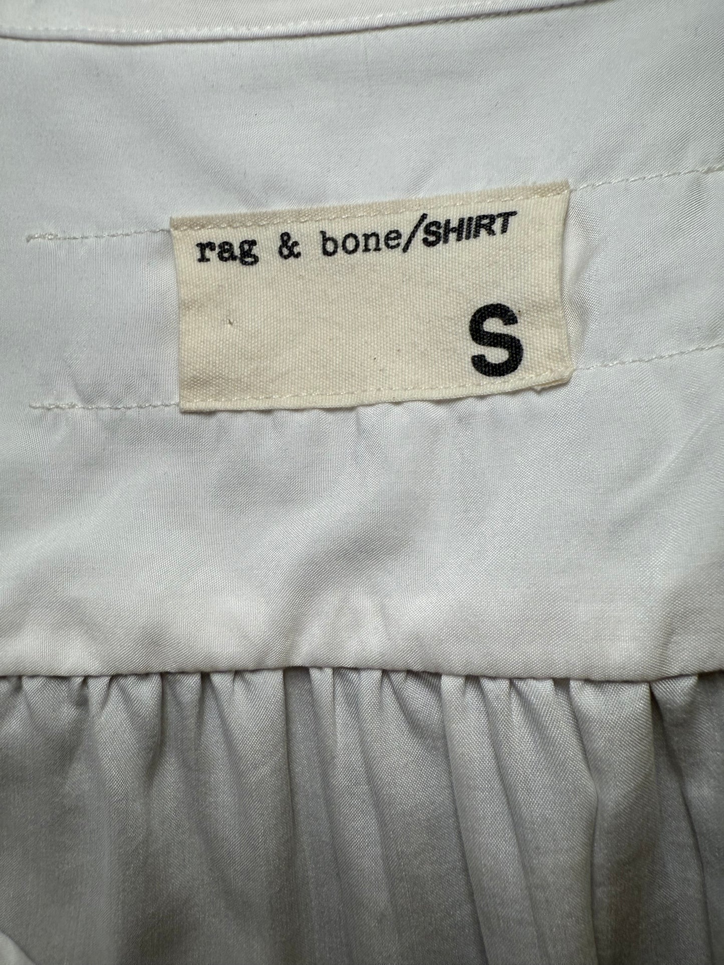 Rag & Bone White Drawstring Tunic Shirt - Size Small