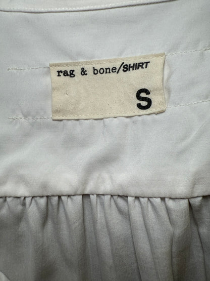 Rag & Bone White Drawstring Tunic Shirt - Size Small