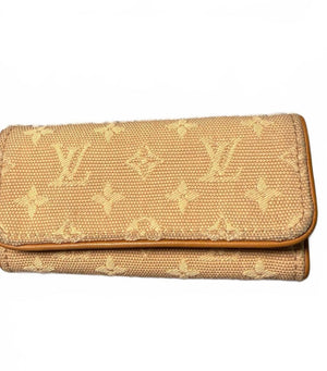 Louis Vuitton Beige Monogram Canvas Key Holder Wallet