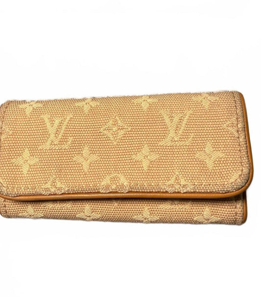 Louis Vuitton Beige Monogram Canvas Key Holder Wallet