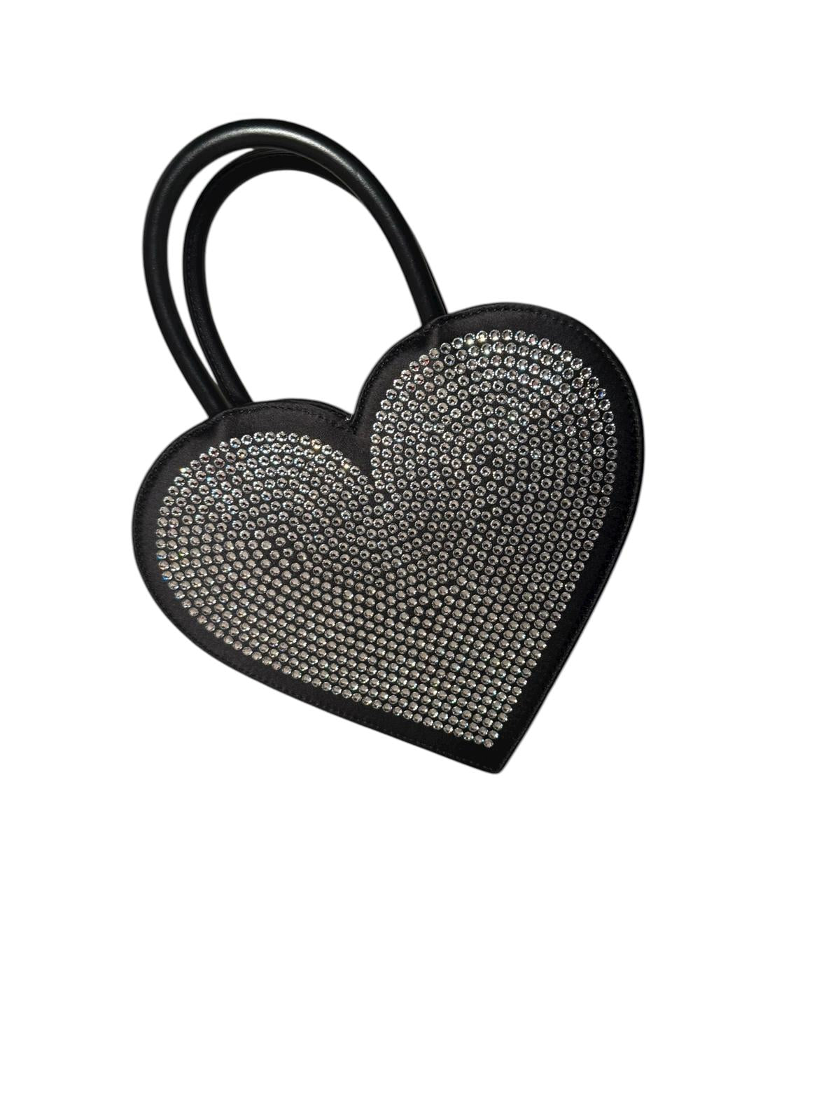 Mach & Mach Crystal Heart Two Way Bag