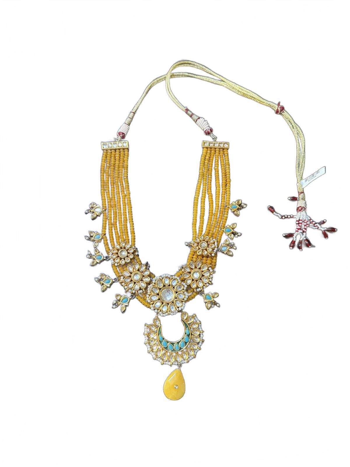 Traditional Multi-Strand Beaded Necklace with Pendant by TAD (NWT)