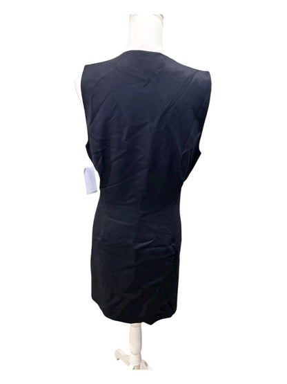 New FRAME Navy Sleeveless Mini Dress with Button Front, Large
