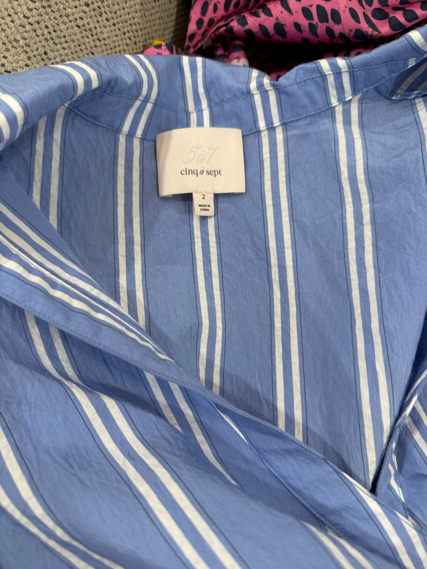 Cinq à Sept Ruffle Tie-Waist Mini Dress, Size 2