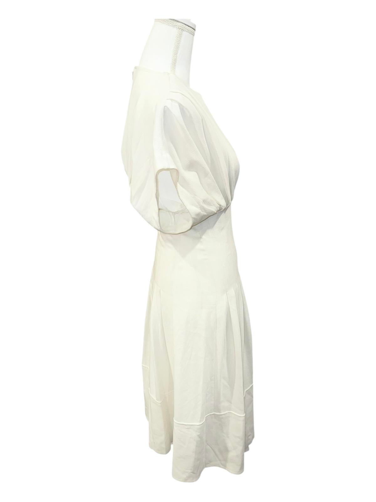 New Proenza Schouler Crepe Midi Dress with Waist Seams, size 2