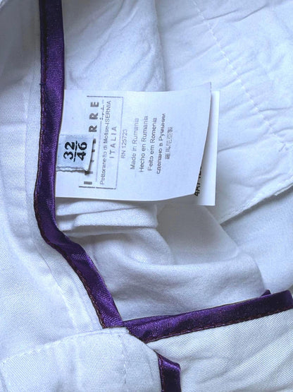 Fiorucci White Women's Shorts, Size 46/US 12 NWT