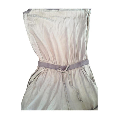 Vintage Yves Saint Laurent Beige Women's Sleeveless Jumpsuit, EU 38