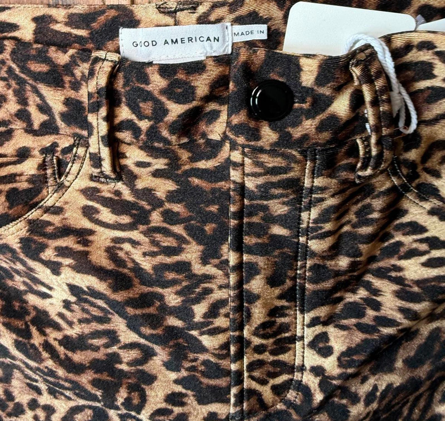 New Good American Leopard Print Women's Leggings, size 2