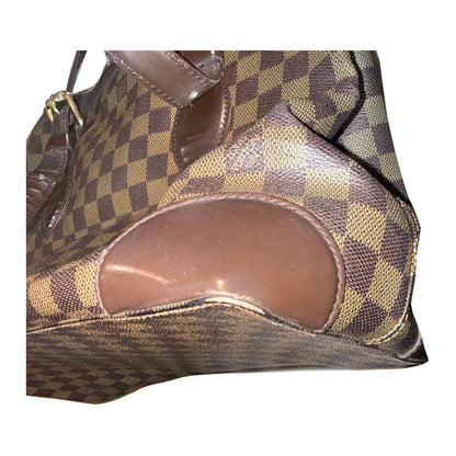 Louis Vuitton Hampstead MM Damier Ebene Tote with Red Lining
