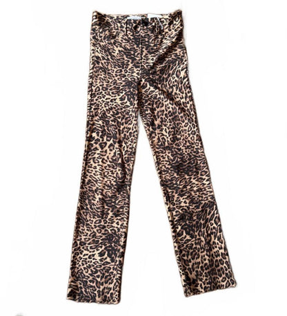 New Good American Leopard Print Women's Leggings, size 2