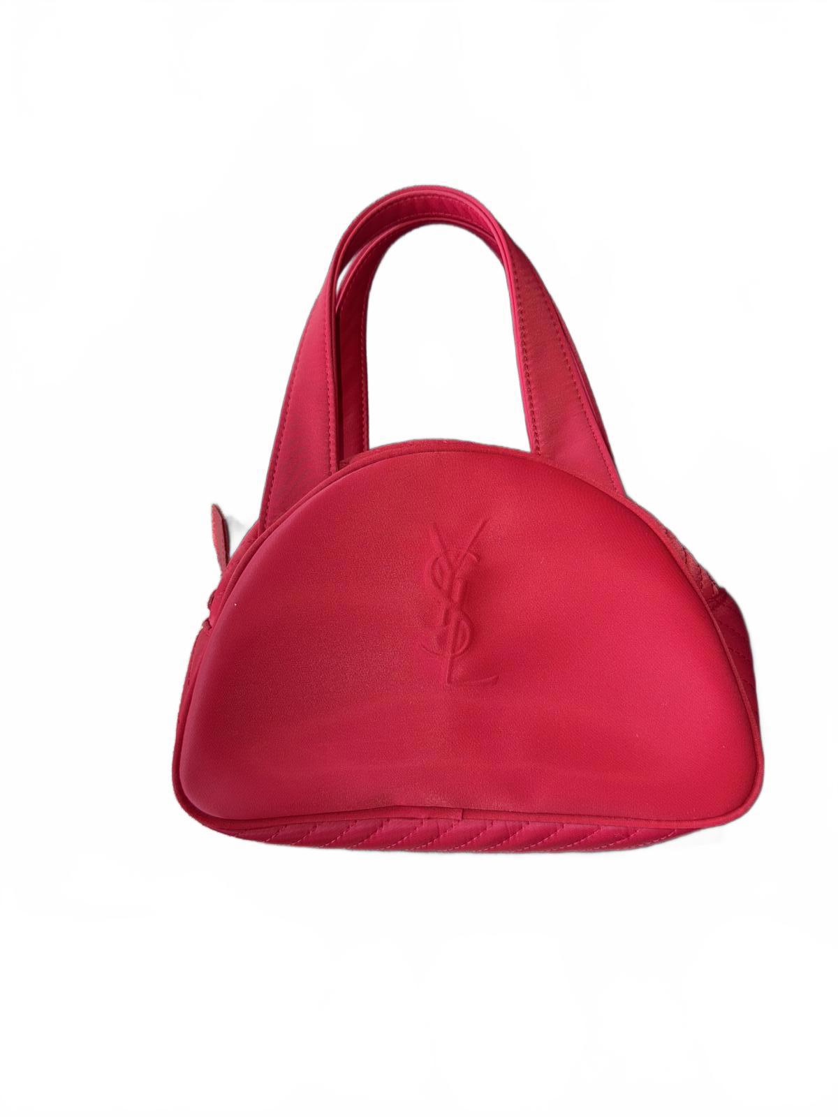 Vintage Yves Saint Laurent Red Nylon Handbag