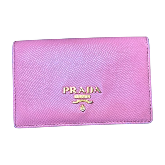 Prada Saffiano Leather Card Wallet