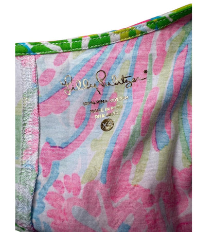 Lilly Pulitzer Shift Dress, Women’s XS, Multicolor Tropical Print, Pima Cotton