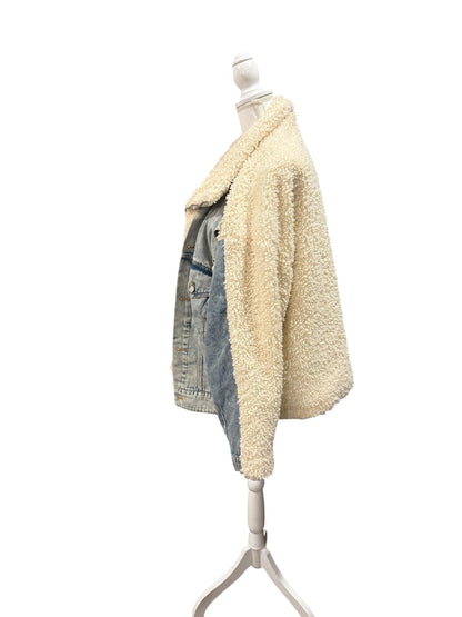 New BLANKNYC] Faux Shearling Denim Jacket – Size L