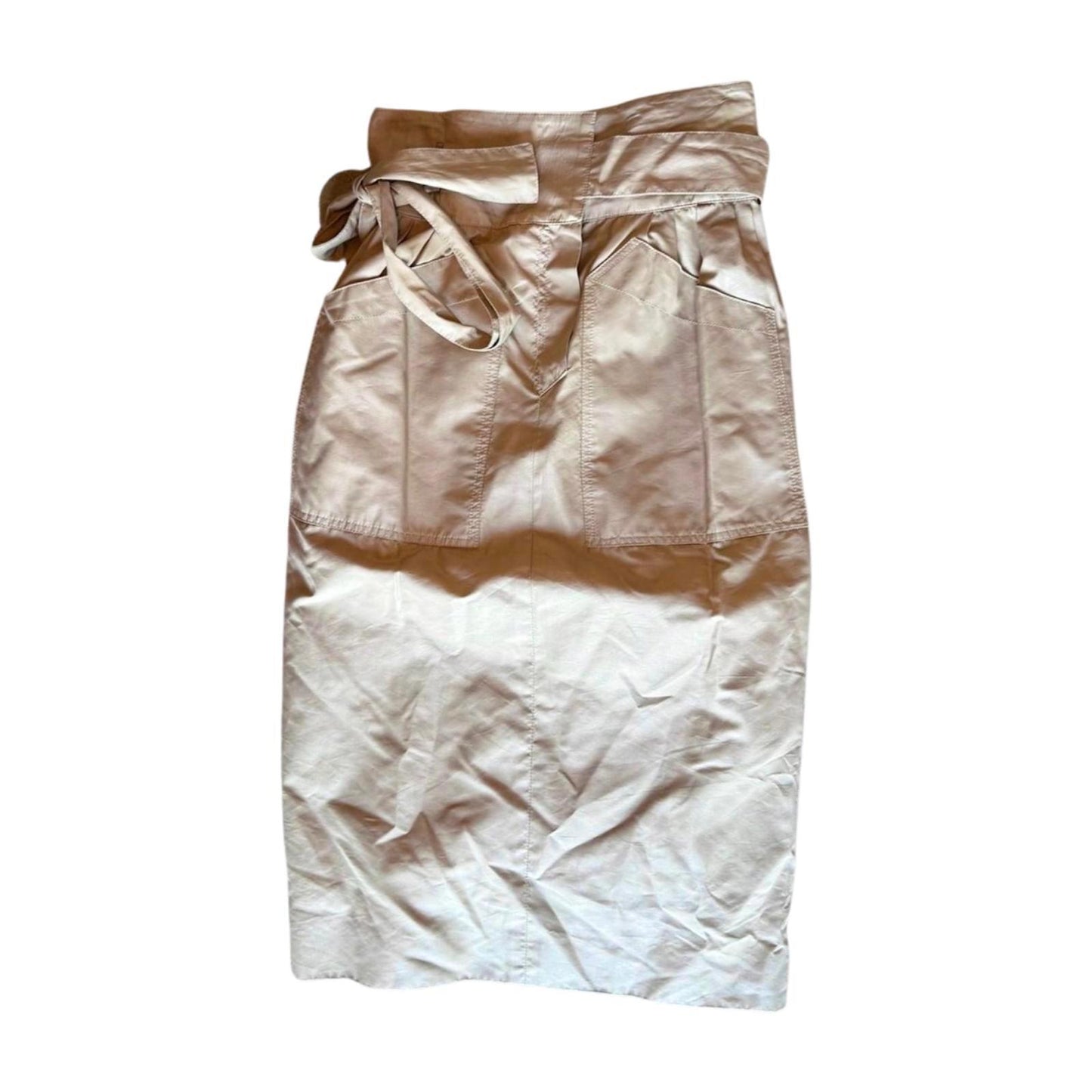 New Chloé Beige Cotton Skirt, Size 36 (US 4)
