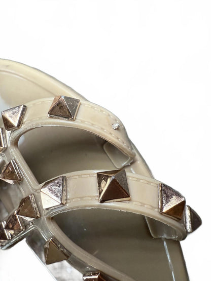 Valentino Garavini Rockstud T-Strap Sandals, size 39