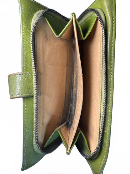 Bottega Veneta  Green Leather Women's Wallet