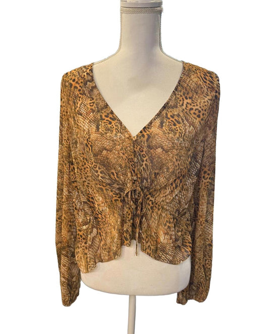 L'Agence Pixie Drawstring Blouse, Small NWOT