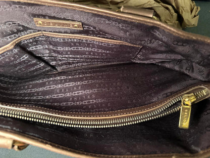 Celine Tan Suede and Leather Boogie Bag