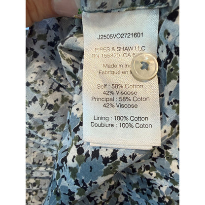 Veronica Beard Yulianna Floral Cotton-Blend Minidress, Large NWT